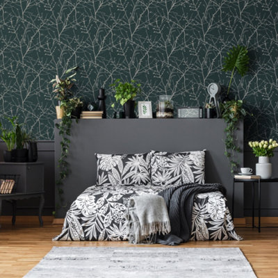 Superfresco Easy Innocence Floral Green Wallpaper