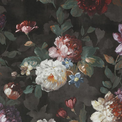 Superfresco Easy Isabelle Floral Black Wallpaper