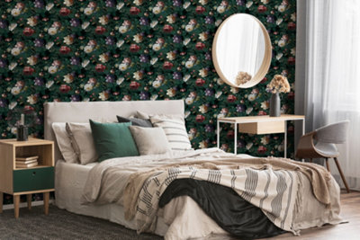 Superfresco Easy Isabelle Floral Green Wallpaper