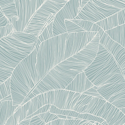 Superfresco Easy Kaya Tropical Leaf Duck Egg Wallpaper