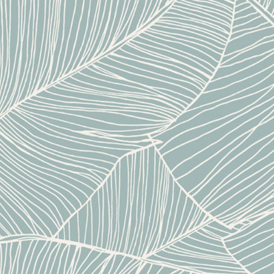 Superfresco Easy Kaya Tropical Leaf Duck Egg Wallpaper
