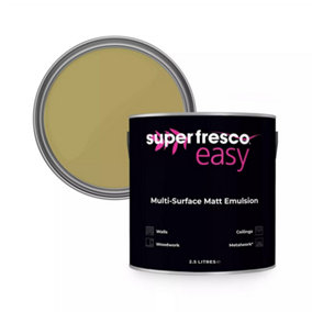 Superfresco Easy Madame Mustard Multi-Surface Matt Emulsion Paint 2.5L
