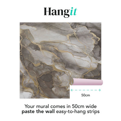 Superfresco Easy Marble White Gold Print To Order Fixed Size Mural