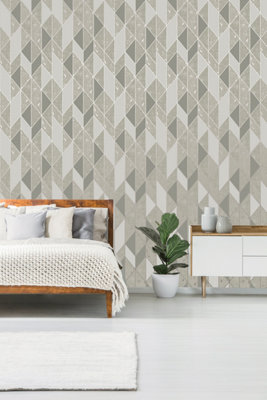 Superfresco Easy Milan Geometric Taupe Wallpaper