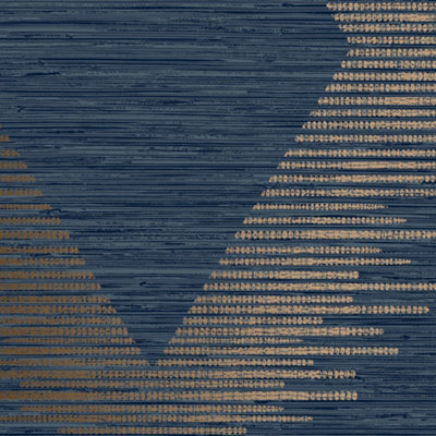 Superfresco Easy Navy & Copper Serenity Large Scale Geometric Wallpaper