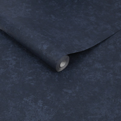 Superfresco Easy Navy Textured Plain Wallpaper