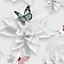 Superfresco Easy Origami Florals White Wallpaper