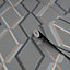 Superfresco Easy Prestige Geometric Charcoal Grey Wallpaper