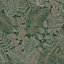 Superfresco Easy Scattered Leaves Forest Green Leaves Wallpaper