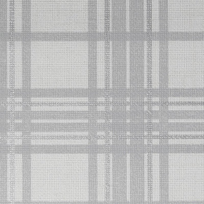 Superfresco Easy Silver Country Tartan Checkered Wallpaper