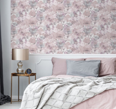 Superfresco Easy Summer Garden Floral Pink Wallpaper