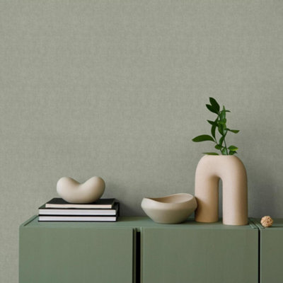 Superfresco Easy Zara Sage Green Texture Wallpaper