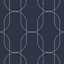 Superfresco Eternity Geometric Navy Wallpaper