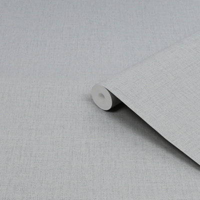 Superfresco Linen Plain Slate Grey Glitter Wallpaper