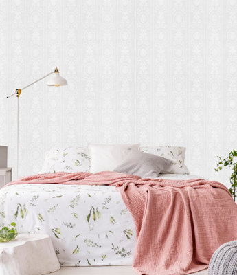 Buy Superfresco Paintable Cameo Striped Textured White Durable