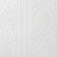 Superfresco Paintable Cameo Striped Textured White Durable Wallpaper