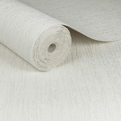 Superfresco Paintable Waterfall Textured White Durable Wallpaper