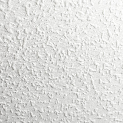 Superfresco Paintable Woodchip Effect Textured White Durable Wallpaper