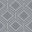 Superfresco Savile Row Geometric Slate Grey Wallpaper