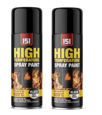 SuperGift.com 400ml High Temperature , Matt Black Finish, for Stoves ...