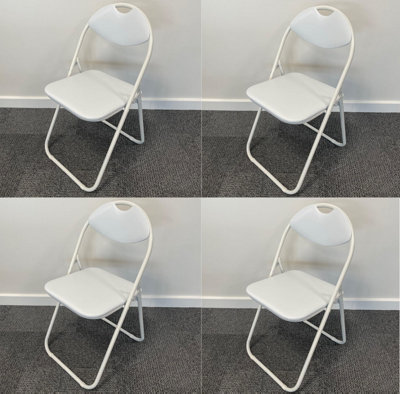 SuperGift.com Folding Chair Padded Paris Faux Leather Heavy Duty Steel ...
