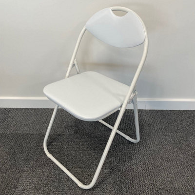 SuperGift.com Folding Chair Padded Paris Faux Leather Heavy Duty Steel ...
