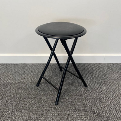 SuperGift.com Round Compact Padded Folding Stool Chair For Breakfast ...