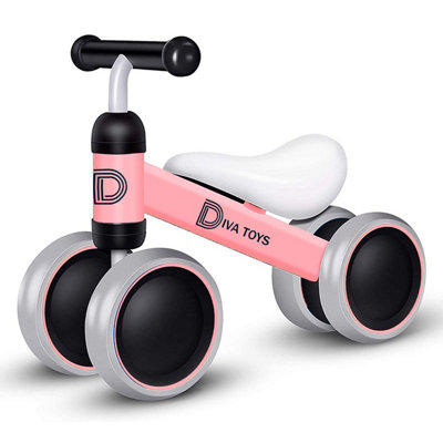 supergift-mini-bike-pink-4-wheel-toddler-training-scooter