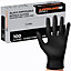 Superguard GB Disposable Nitrile Gloves Black Box Of 100 AQL 1.5 Wazir-4 for Garage Salon Cafe - L