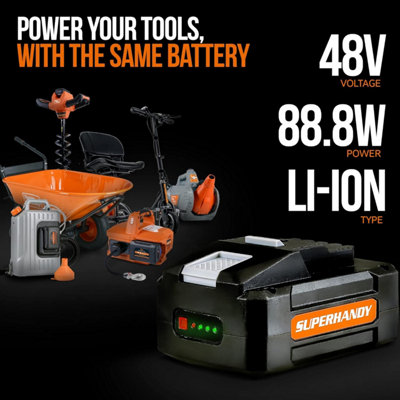 SuperHandy 48V DC Lithium-Ion Rechargeable Battery 2Ah - 88.8 Watt HoursGBTS014 - 8