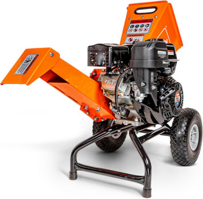 SuperHandy 7HP Petrol Wood Chipper Shredder Mulcher - 3 Inch Branch Capacity