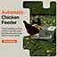 SuperHandy Chicken Feeder Automatic Spill Proof Galvanized Steel Bird Prevention for Chickens, Pheasants, or Roosters