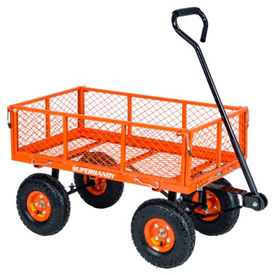 Superhandy Manual Heavy Duty Hand Truck Removable Side Meshes 400 lbs max cap