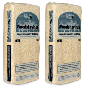 Superior Quality Dust Extracted Kiln Dried Small Animal Woodshaving 1kg x2
