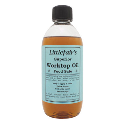 Superior Wood Finishing Worktop Oil - 500ml - Littlefair's
