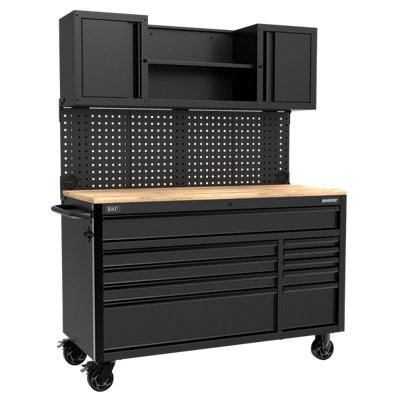 Superline Pro Mobile Workstation 10 Drawer With Steel Construction AP5210BE