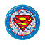 Superman Logo Wall Clock Blue (One Size)