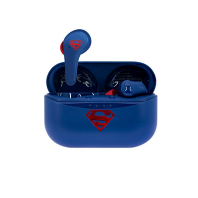 Superman Wireless Earbuds Blue/Red (One Size)