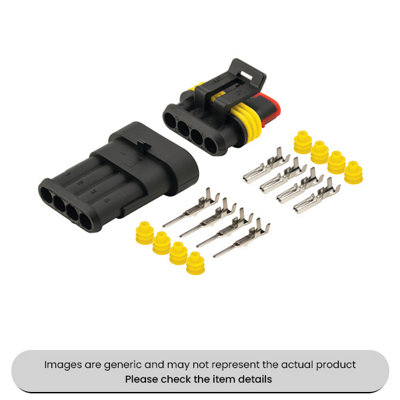 Superseal 4 Way Lightweight and Waterproof Connectors Kits Pack Qty 18
