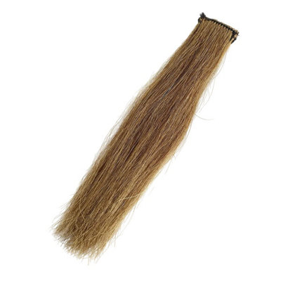 Queue De Cheval Postiche Double épaisseur Marron Foncé - 90cm, Crin Véritable, 360g