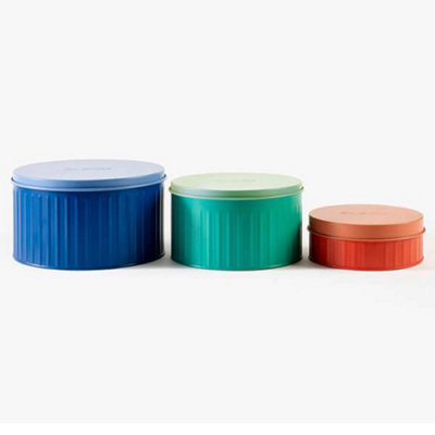 Sur La Table Colour Me Happy Set Of 3 Nesting Cake Tins