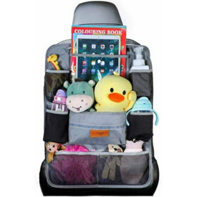 Surdoca Car Seat Organiser Tablet Holder 9 Pockets Storage Kids Toys Bottles New