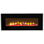Sureflame WM-9331 Electric Wall Mounted Fire with Remote in Black, 42 Inch