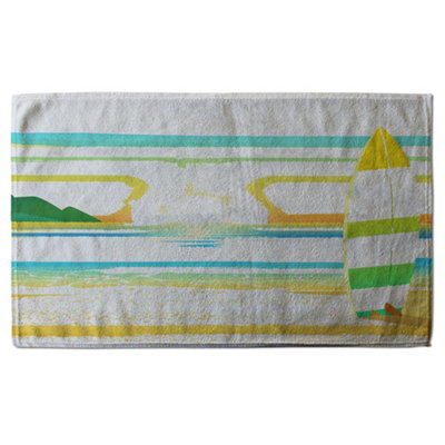Surf Board On Beach (Bath Towel) / Default Title