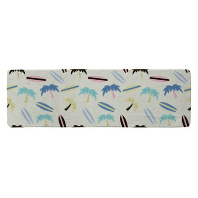 Surf Boards & Palm Trees Runner Special Soft Home Rug
