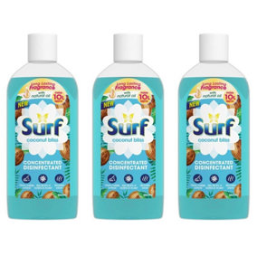 Surf Concentrated Disinfectant Multi-Purpose Cleaner Coconut Bliss 240ml - Pack of 3
