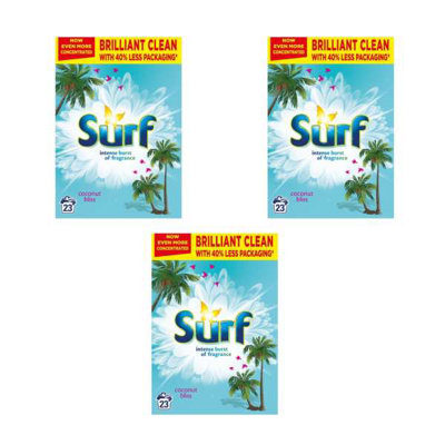 SURF Powder Coconut Bliss 23 washes - Pack of 3