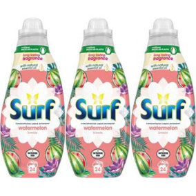 Surf Watermelon Breeze Concentrated Laundry Detergent 24 Washes - Pack of 3
