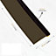 Surface Self Adhesive Intumescent Seal Strip Fire Smoke Draft and Insect Protection - 5.2m - Brown