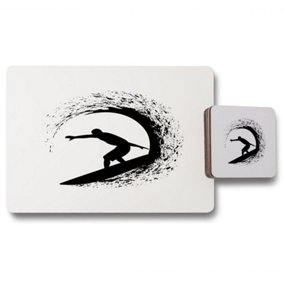 Surfer Silhouette (Placemat & Coaster Set) / Default Title